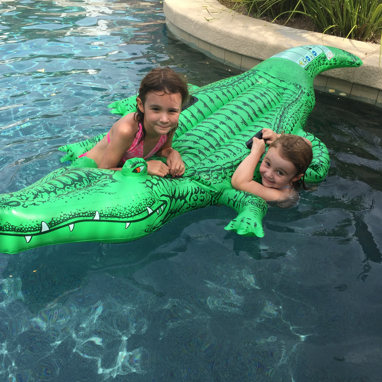 livin' in our pool in the summer